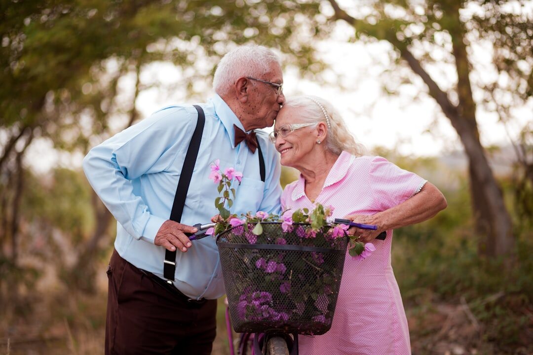 elderly people gardening