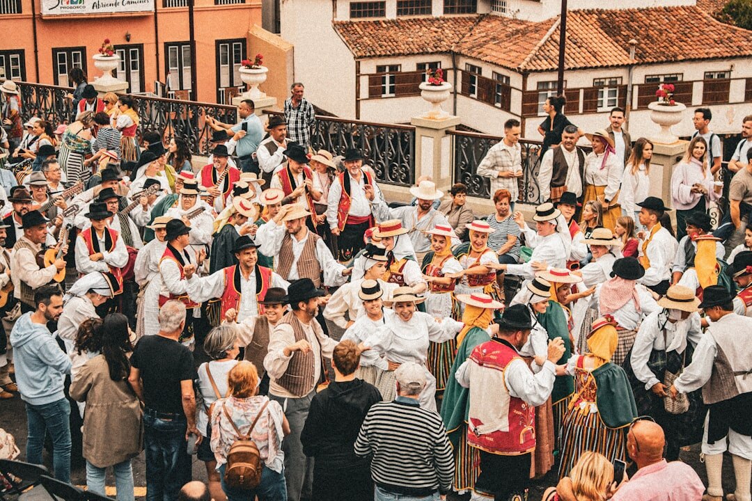 group of seniors at community festival