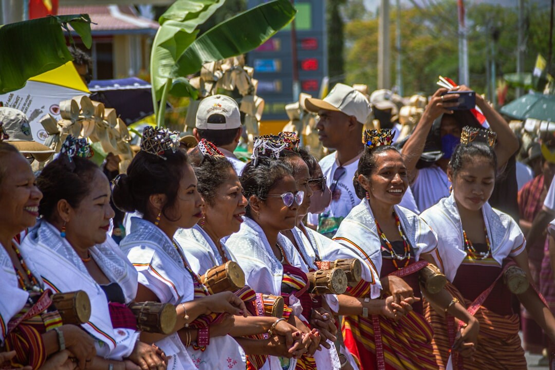 group of seniors at community festival